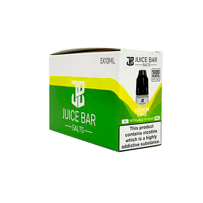 Juice Bar - Salts 10ml Nic Salts - Pack Of 5 (50VG/50PG) 10mg