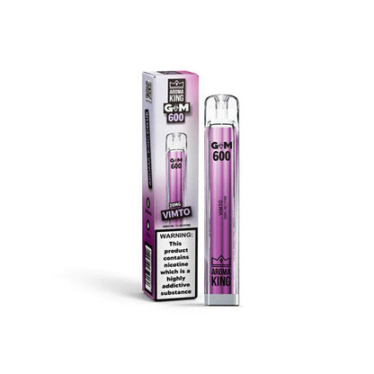 Aroma King - GEM 600 Disposable Vape Device 600 Puffs 20mg