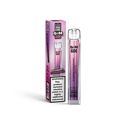 Aroma King - GEM 600 Disposable Vape Device 600 Puffs 20mg