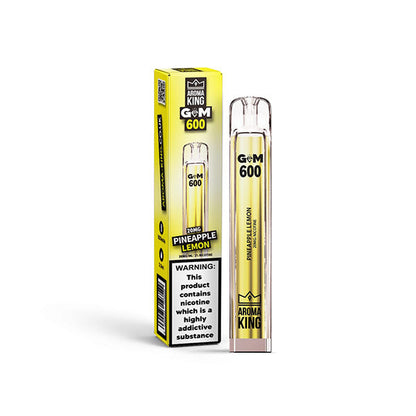 Aroma King - GEM 600 Disposable Vape Device 600 Puffs 0mg