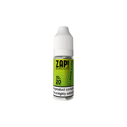 ZAP! - Bar Salts Nic Salt 10ml (50VG/50PG) 20mg