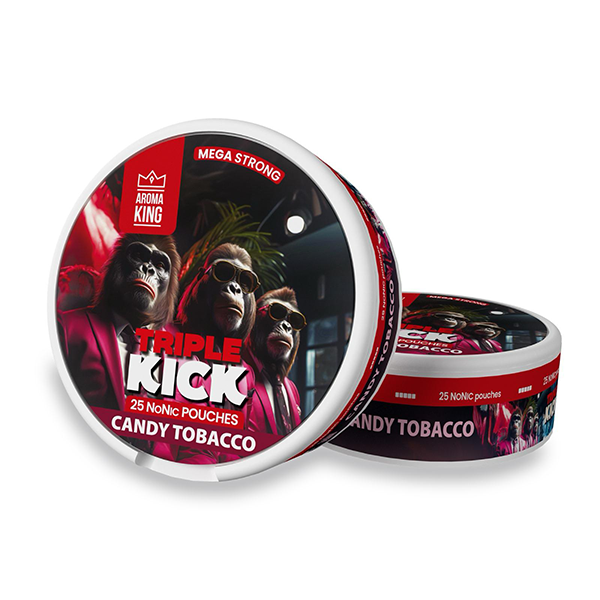 Aroma King - Pouches Triple Kick NoNic 100mg Pouches - 25 Pouches