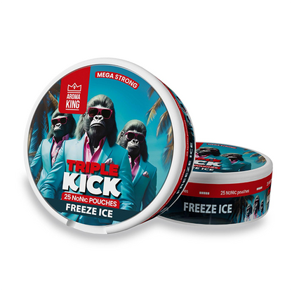 Aroma King - Pouches Triple Kick NoNic 100mg Pouches - 25 Pouches