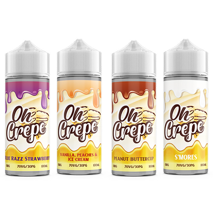 Oh Crepe - 100ml Shortfill (70VG/30PG) 0mg