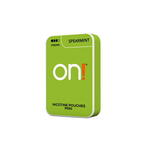 On! - Mini Strong Spearmint Nicotine Pouches 6mg - 20 Pouches