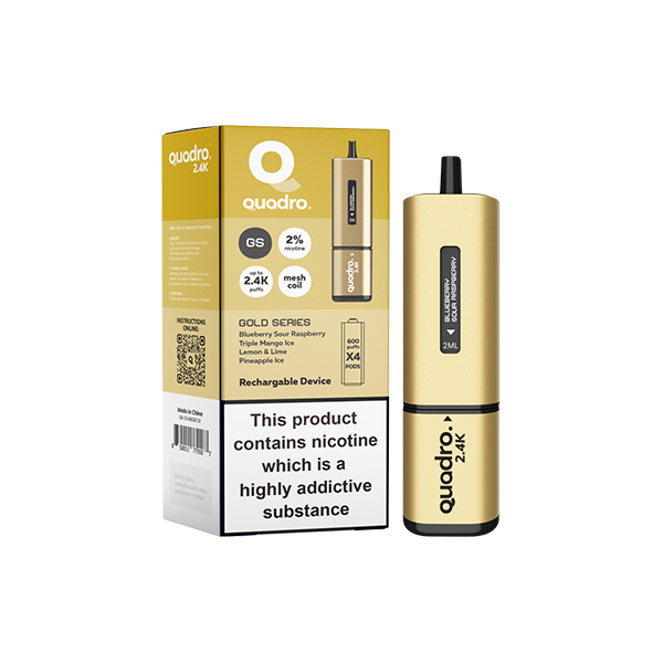 Quadro - 2.4K Pod Vape Kit 2400 Puffs 20mg