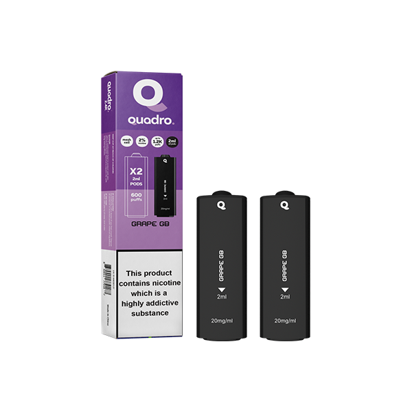 Quadro - 2.4k Replacement Pods - 2ml 20mg