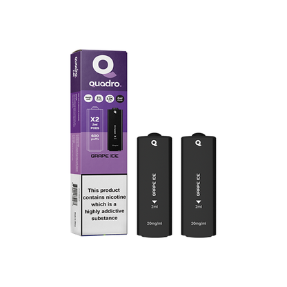 Quadro - 2.4k Replacement Pods - 2ml 20mg