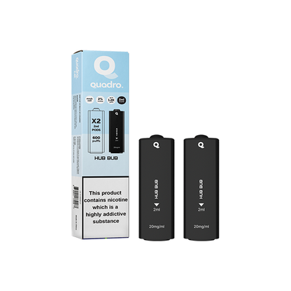 Quadro - 2.4k Replacement Pods - 2ml 20mg