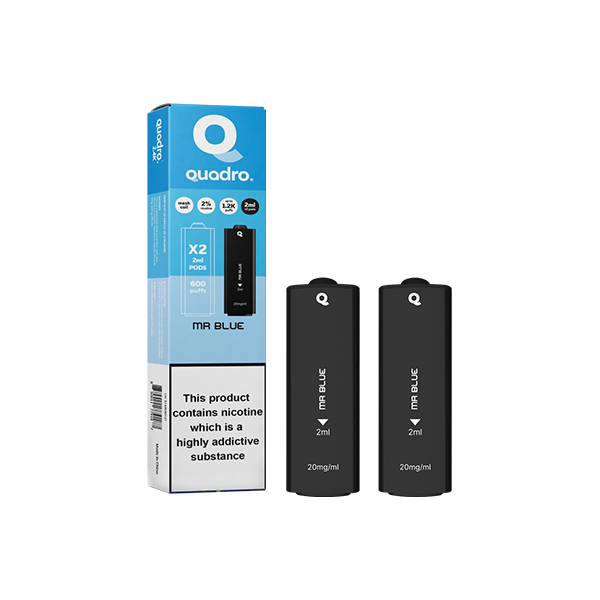 Quadro - 2.4k Replacement Pods - 2ml 20mg