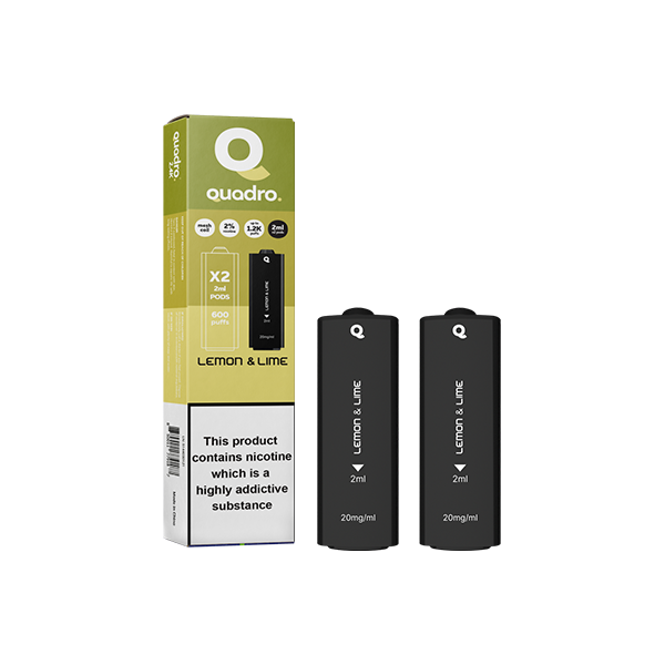 Quadro - 2.4k Replacement Pods - 2ml 20mg