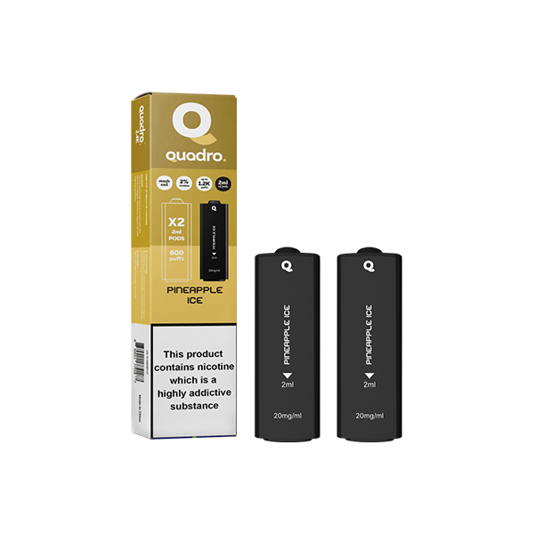 Quadro - 2.4k Replacement Pods - 2ml 20mg