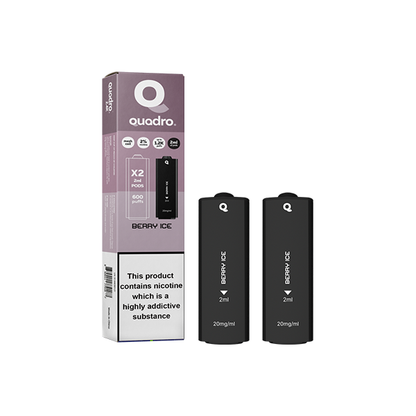 Quadro - 2.4k Replacement Pods - 2ml 20mg