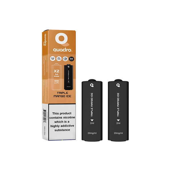 Quadro - 2.4k Replacement Pods - 2ml 20mg