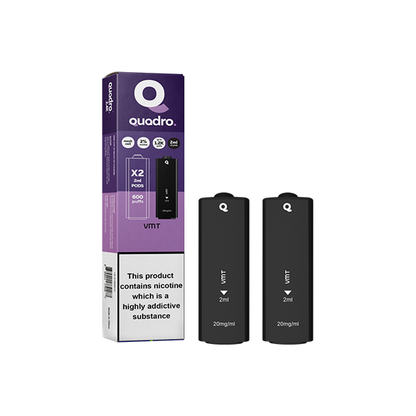 Quadro - 2.4k Replacement Pods - 2ml 20mg