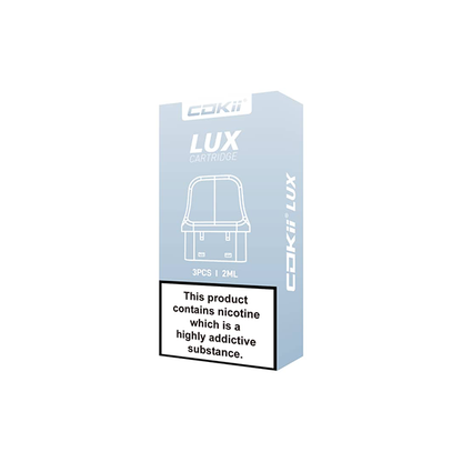 Cokii - Lux Replacement Pods 3 Pack 2ml (0.6Ohm, 0.8Ohm, 1.0Ohm)