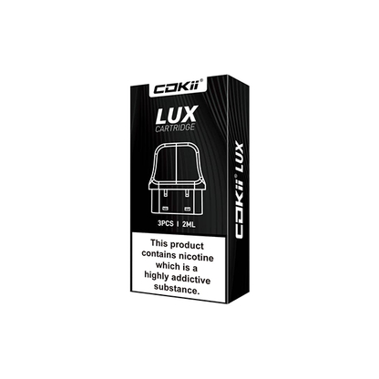 Cokii - Lux Replacement Pods 3 Pack 2ml (0.6Ohm, 0.8Ohm, 1.0Ohm)