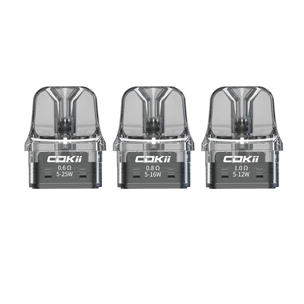 Cokii - Lux Replacement Pods 3 Pack 2ml (0.6Ohm, 0.8Ohm, 1.0Ohm)