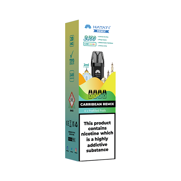 Hayati - Remix 2400 Replacement Pods 2400 Puffs 20mg