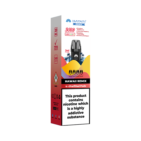 Hayati - Remix 2400 Replacement Pods 2400 Puffs 20mg