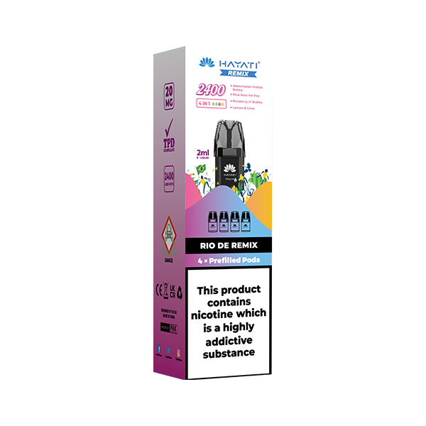 Hayati - Remix 2400 Replacement Pods 2400 Puffs 20mg