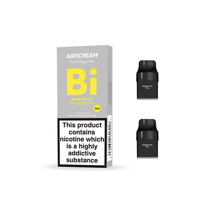 AIRSCREAM - Air Pre Filled Pods 2PCS 1.2Ω 2ml ( Compatible With  AirsPops Pro & AirEgg ) 19mg