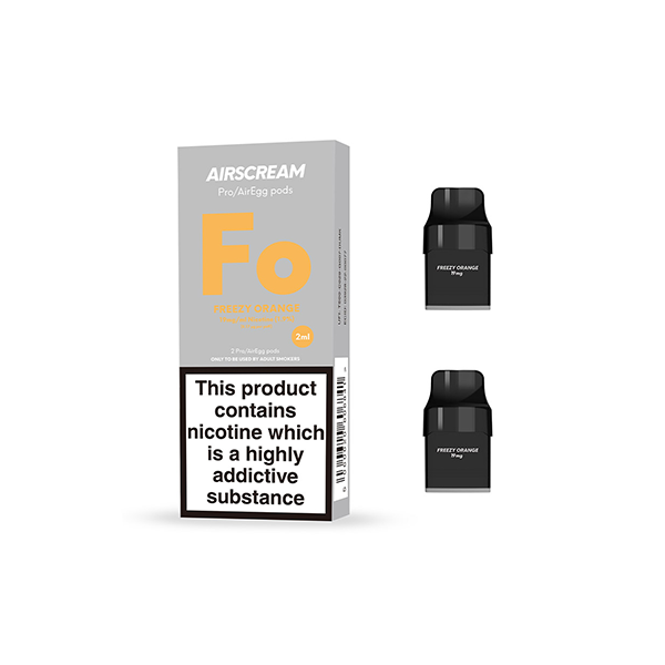 AIRSCREAM - Air Pre Filled Pods 2PCS 1.2Ω 2ml ( Compatible With  AirsPops Pro & AirEgg ) 19mg