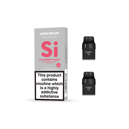 AIRSCREAM - Air Pre Filled Pods 2PCS 1.2Ω 2ml ( Compatible With  AirsPops Pro & AirEgg ) 19mg