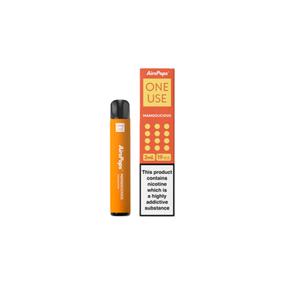 AIRSCREAM - AirsPops - ONE Use Disposable Vape 600 Puff 19mg