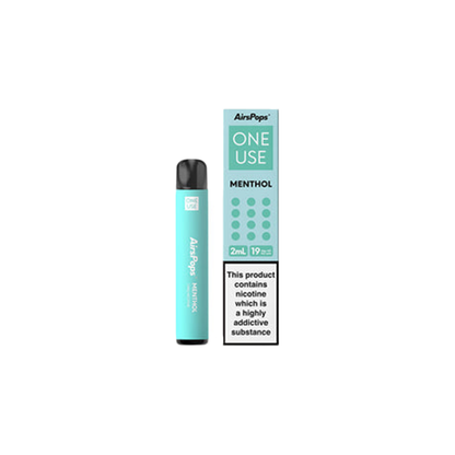 AIRSCREAM - AirsPops - ONE Use Disposable Vape 600 Puff 19mg