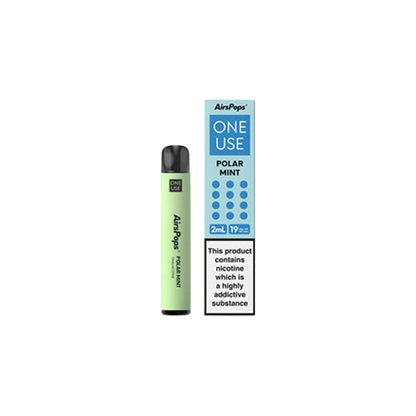 AIRSCREAM - AirsPops - ONE Use Disposable Vape 600 Puff 19mg