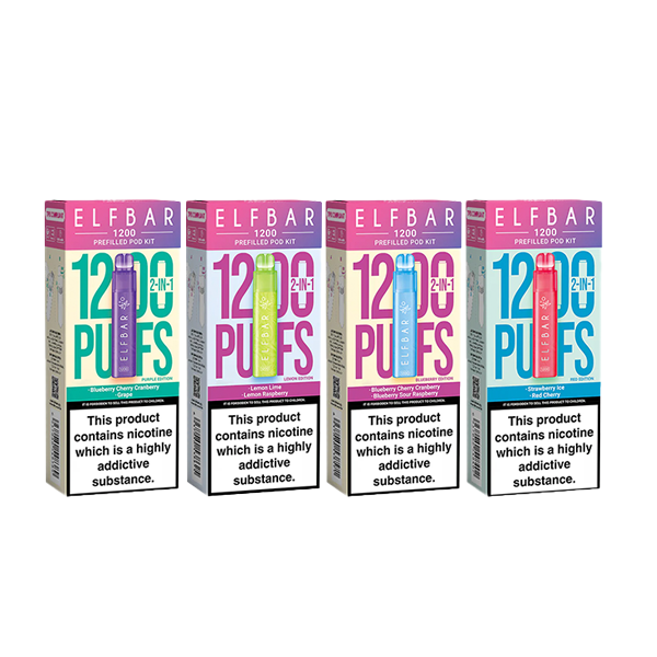 ELF Bar - 1200 Multi Edition Prefilled Pod Kit 1200 Puffs 20mg