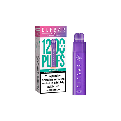 ELF Bar - 1200 Prefilled Pod Kit 1200 Puffs 20mg