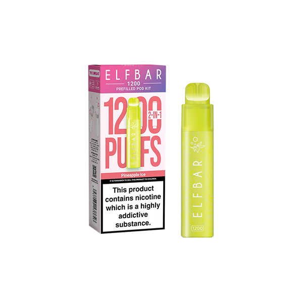 ELF Bar - 1200 Prefilled Pod Kit 1200 Puffs 20mg