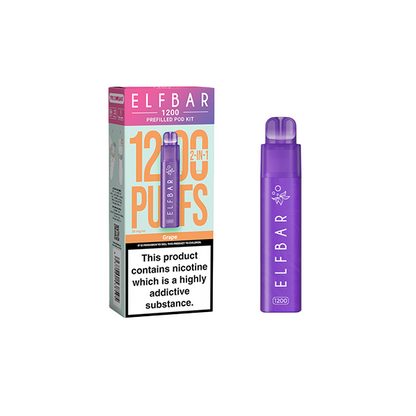 ELF Bar - 1200 Prefilled Pod Kit 1200 Puffs 20mg