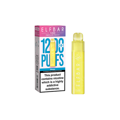 ELF Bar - 1200 Prefilled Pod Kit 1200 Puffs 20mg