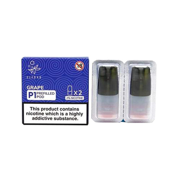 Elf Bar - P1 Replacement 2ml Pods for ELF Mate 500