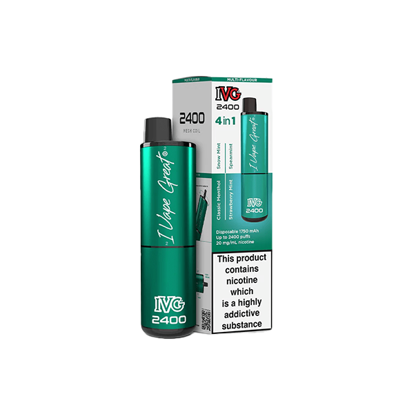 IVG - 2400 Disposable Vapes 2400 Puffs - 4 in 1 Multi-Edition 20mg