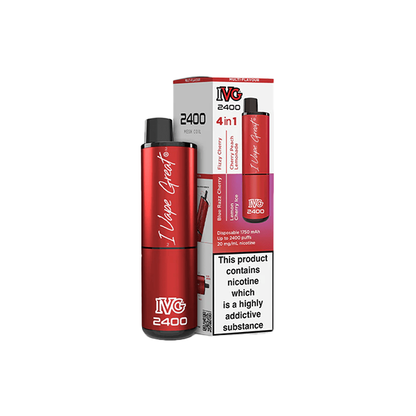 IVG - 2400 Disposable Vapes 2400 Puffs - 4 in 1 Multi-Edition 20mg