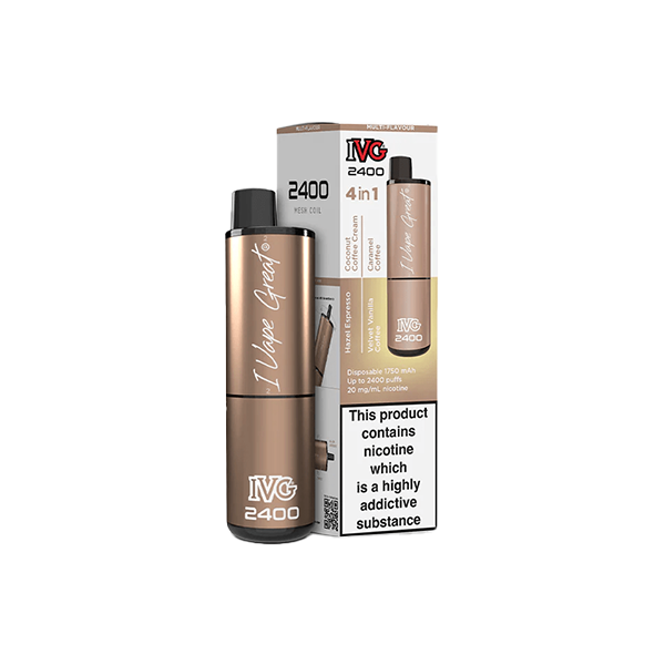 IVG - 2400 Disposable Vapes 2400 Puffs - 4 in 1 Multi-Edition 20mg