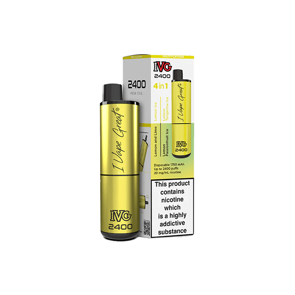 IVG - 2400 Disposable Vapes 2400 Puffs - 4 in 1 Multi-Edition 20mg