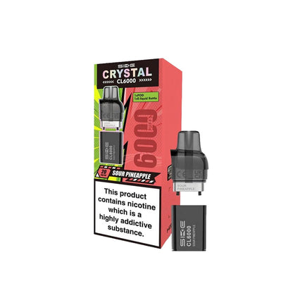 SKE - Crystal CL6000 Replacement Prefilled Pods 2ml 20mg