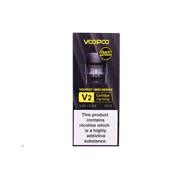 VooPoo - Vinci V2 Replacement Cartridge Pods 0.8Ω/1.2Ω - 3Pcs