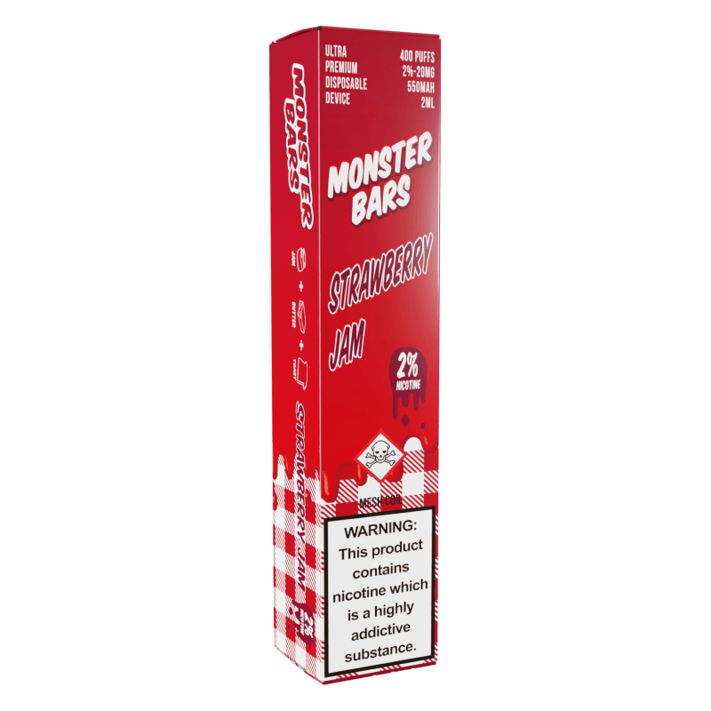 Monster Vape Labs Jam Monster Strawberry Disposable