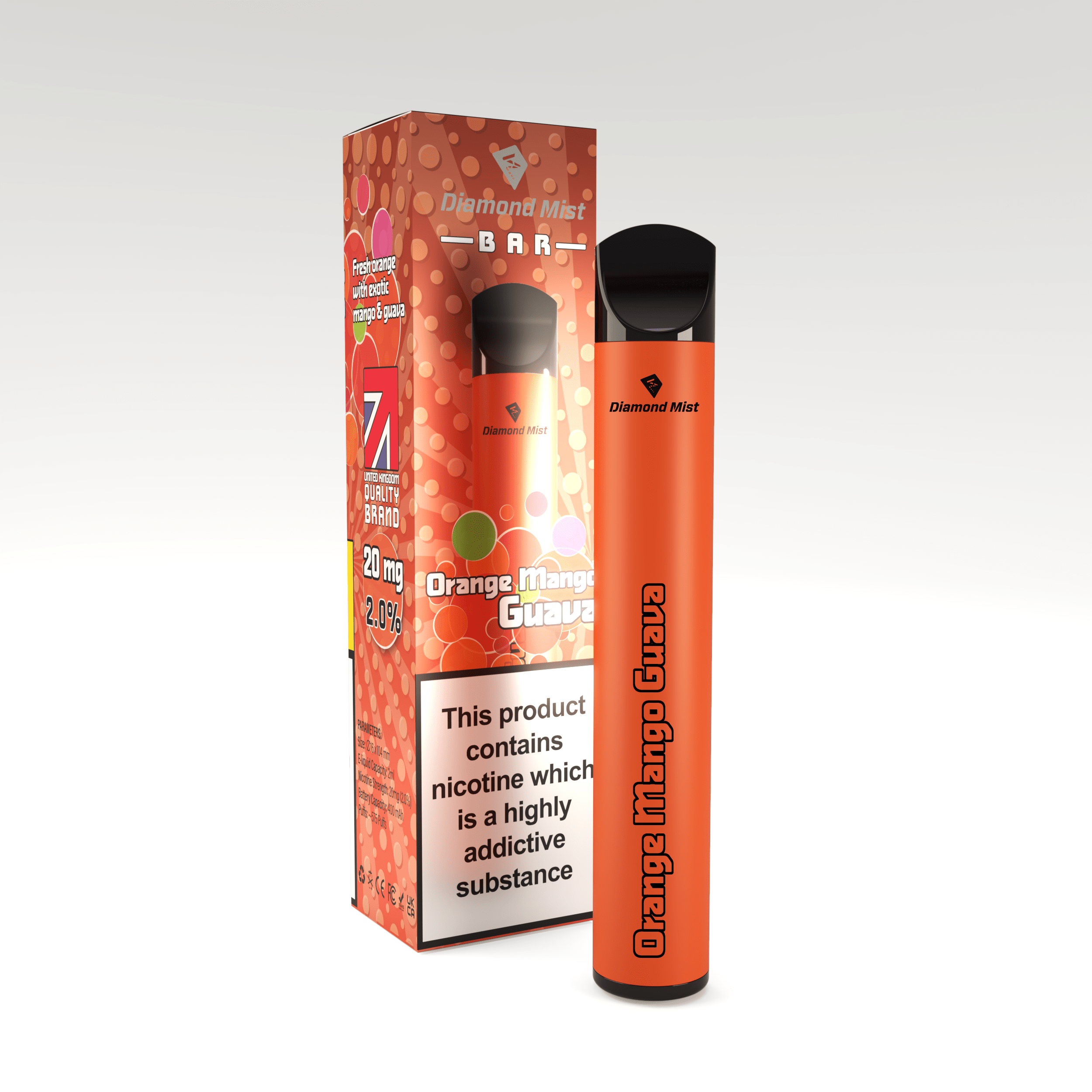 Diamond Mist Disposable - Orange Mango Guava – Vape Inc