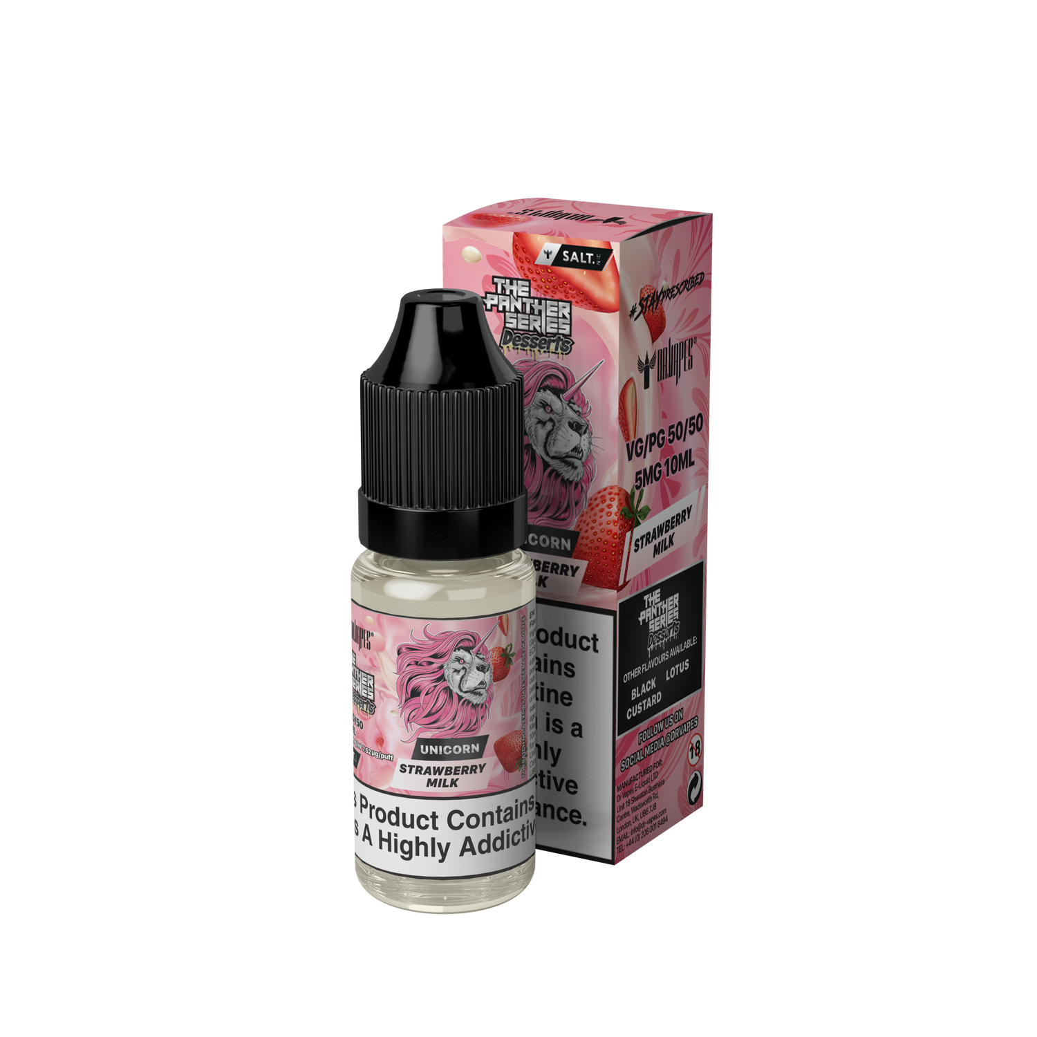 Dr. Vapes Desserts Unicorn Strawberry Milk Nic Salt